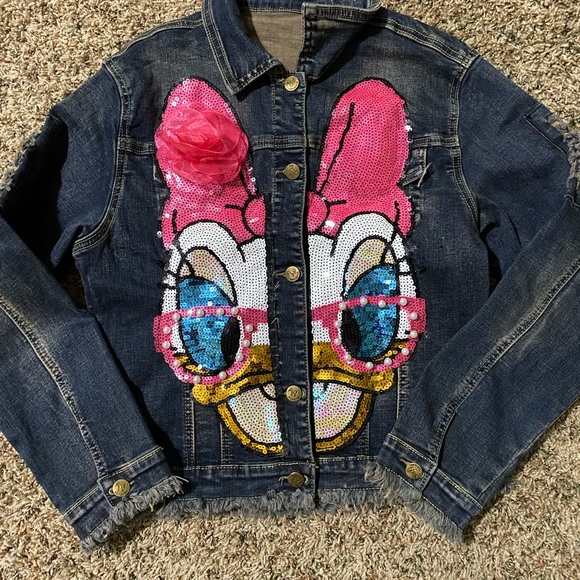 Jackets & Blazers - Disney Daisy Duck sequined denim jacket